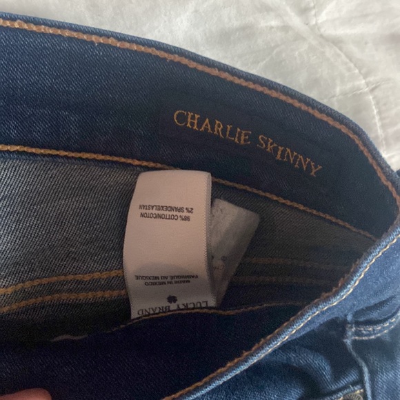 lucky brand jeans “charlie skinny” size 2 - Picture 3 of 4